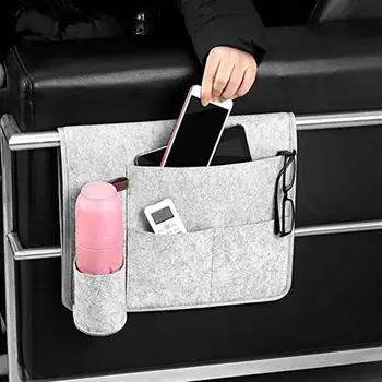 

Multi Pockets Bedside Phone Notebook Pen Data Cable Storage Bag Hanging Pouch