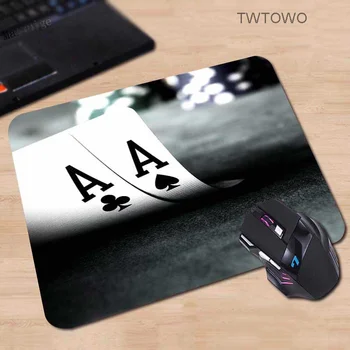 

Custom Rectangle Personalized Gaming Custom mouse pad Poker Cards Black notebook computer 210x260x2mm Fire