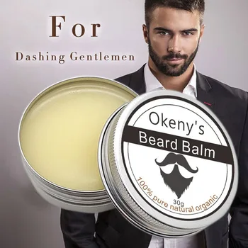 

30g Beard Shaving Cream Natural Conditioner Balm for Beard Growth and Organic Moustache Wax for Caring Smooth Styling Universal