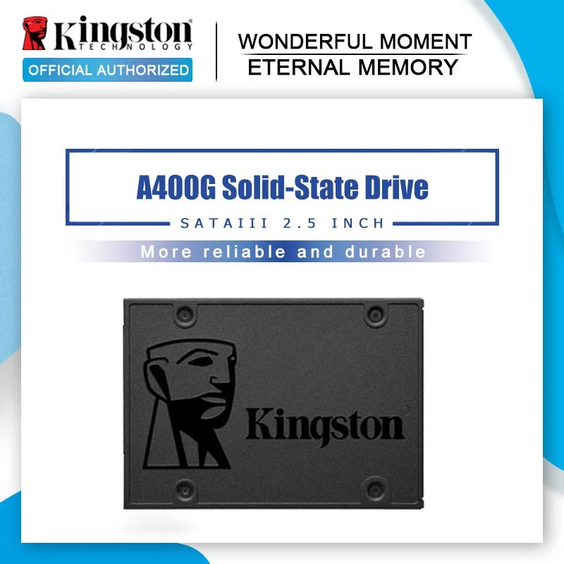 Kingston Unidad de Estado Sólido, Disco SSD A400, Capacidad de 120 GB, GB, 480GB