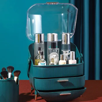 

Cosmetics Storage Box Skin Care Product Case Desktop Sundry Container for Home