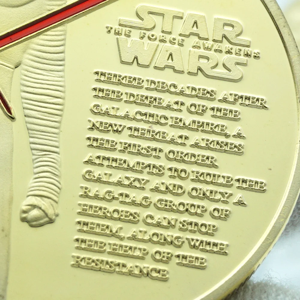 

Star Wars Commemorative Coin Anakin Skywalker and Padme Challenge Clones to Attack Science Fiction Movies Art Coins Collectibles