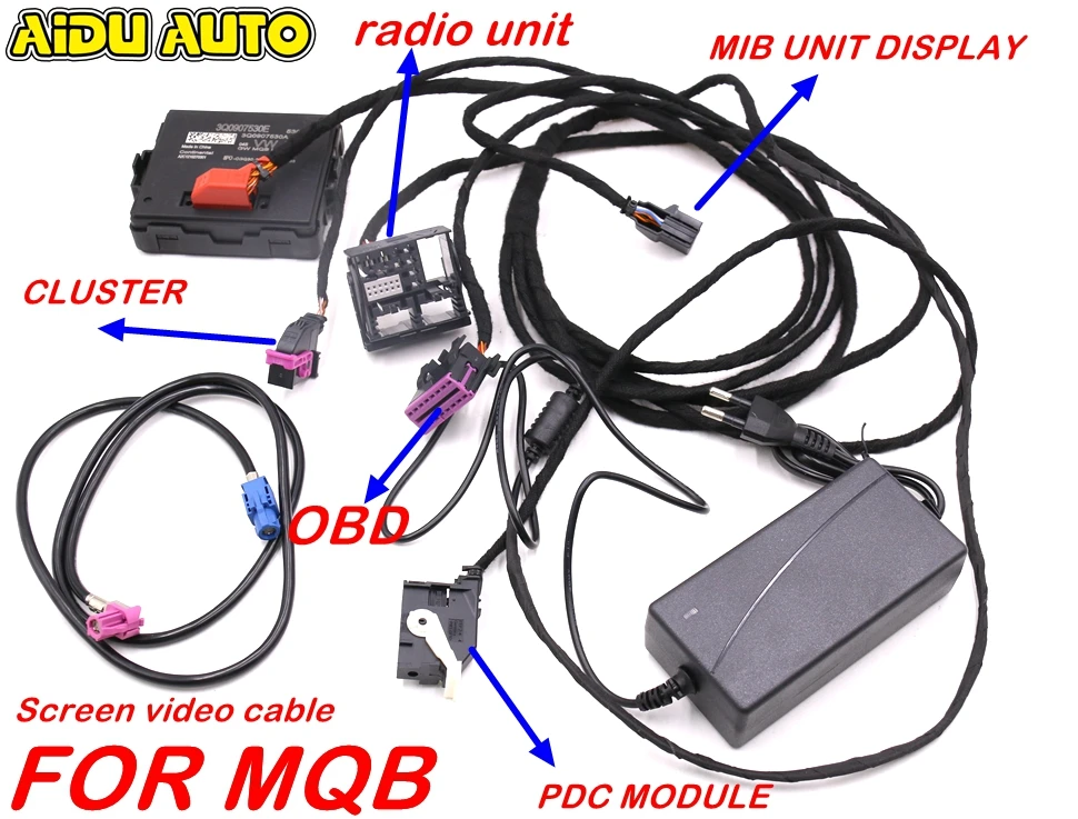 Mib 2 Pro Radio Unit Pdc Module Cluster Test Code Tools For Vw Car Mqb Pq35 46 Rcd510 Rcd330 Rns510 187a 187b Cables Adapters Sockets Aliexpress