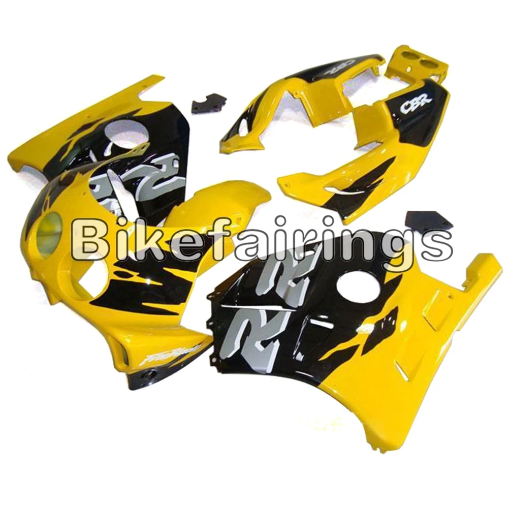 Полный комплект обтекателя Для Honda CBR250RR CBR250 RR MC22 1990 1991 1992 1993 1994 впрыска ABS покрышки для мотоциклов-желтого и черного цвета