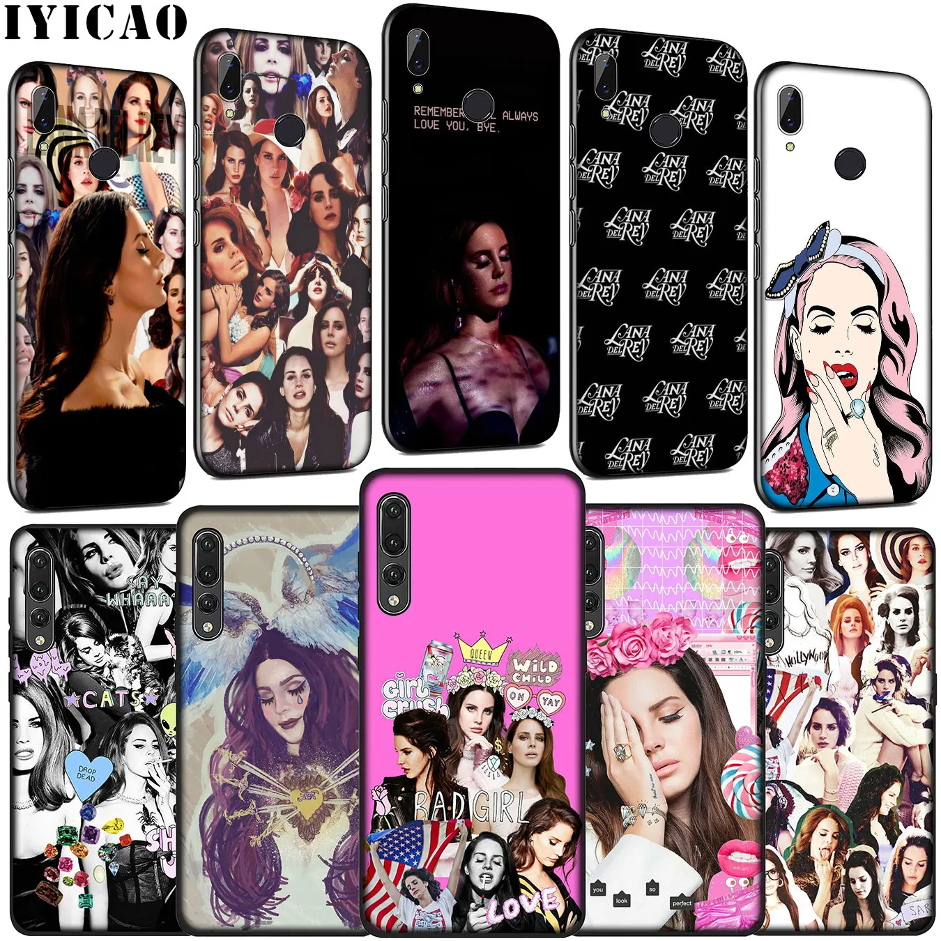 Мягкий силиконовый чехол Lana дель Rey LDR для Huawei P30 P20 Pro P10 P9 Lite Mini 2017 2016 P Smart Z Plus 2019 |