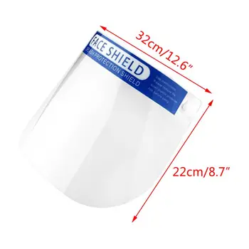 

2020 New Transparent Full Face Shield Dustproof Anti-Splash Splatter Mask Guard Headwear