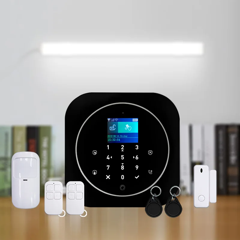 Tuya WiFi GSM Home Alarm System Wireless House Security Alarm With IP Camera Smart Life APP Alexa Google Home Voice Control