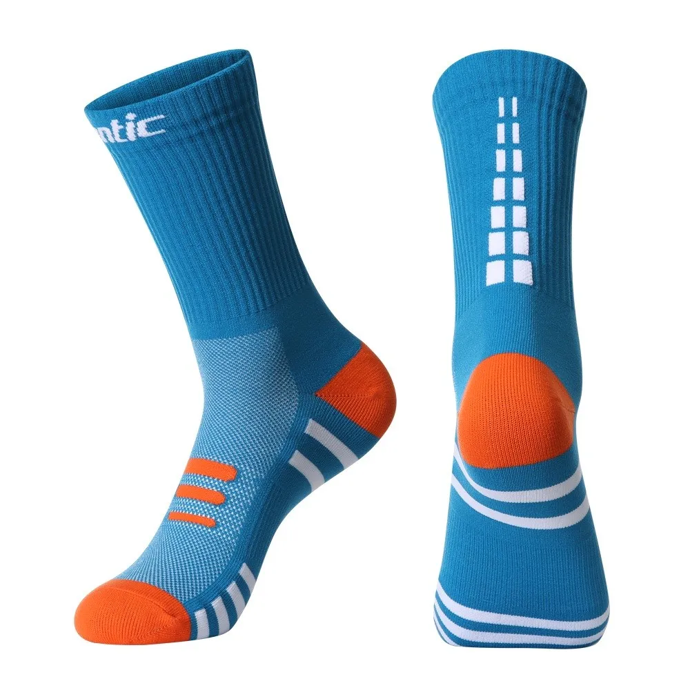 SANTIC Cycling Socks Antibacterial Sport Unisex Outdoor Activities Socks Orange 