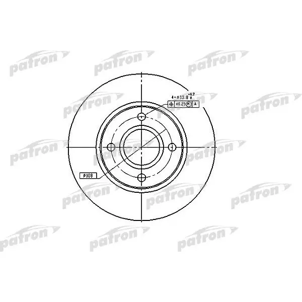 Диск тормозной передн FORD: COUGAR 98-01, MONDEO I 93-96, MONDEO