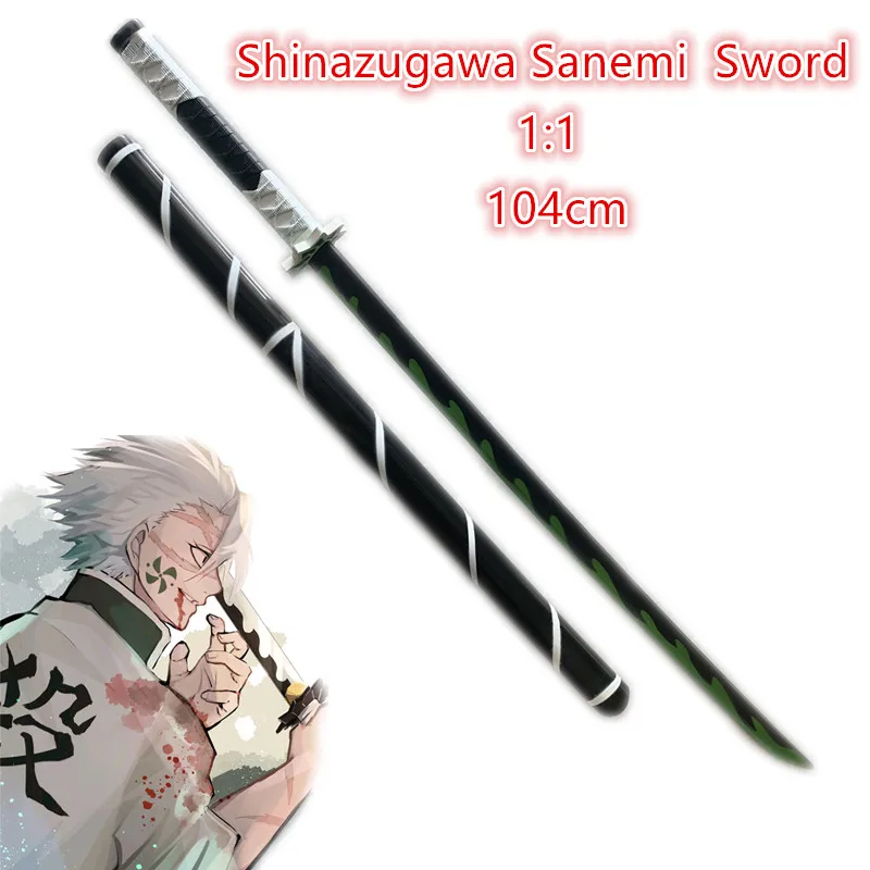 Es Coincidencia Inscribirse Espada de Demon Slayer de 104cm, arma Shinazugawa Sanemi Sowrd, cuchillo  Ninja 1:1, utilería de PU, espada de Anime Kimetsu no Yaiba|Espadas de  juguete| - AliExpress