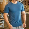 2023 Men short sleeves Running T-Shirts, Quick Dry Sport T-Shirts, Fitness Gym Running Shirts,Breathable Round collar Sportswear 3