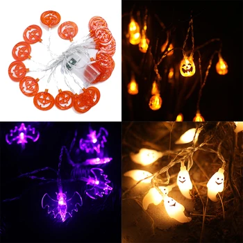 

EU plug 3M 20 LEDS Skeleton LED Neon Copper Wire Fairy String Lights Pumpkin Lamps Halloween Christmas Holiday Party