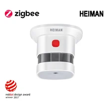 HEIMAN датчик дыма ZigBee умная домашняя система 2,4 ГГц высокочувствительный датчик безопасности для предотвращения дыма