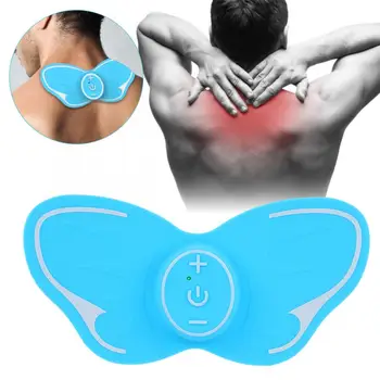 

Therapy Pulse Massage EMS Neck Massage Sticker Pain Relieve Cervical Shoulder Massage Patch Blue Massageador