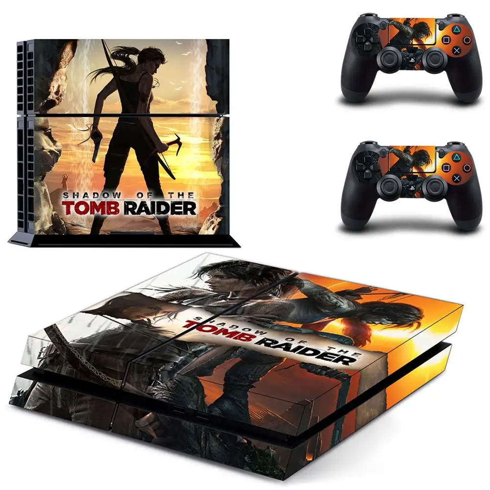 Shadow of the Tomb Raider sticker s Наклейка для PS4 PS 4 Play station Pegatinas консоли playstation и 2