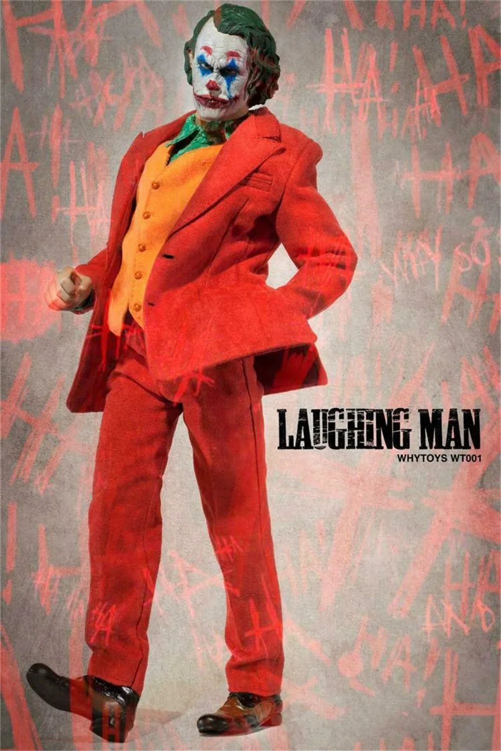 

WHYTOYS 1/6 The Laughing Man The Joker Suit &2 Head Model Action Figure WT001 No Body