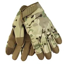 Сенсорный экран тактические перчатки военные армейские боевые полный палец камуфляжная, с расцветкой Мультикам на открытом воздухе Альпинизм съемки Пейнтбол Для мужчин перчатки