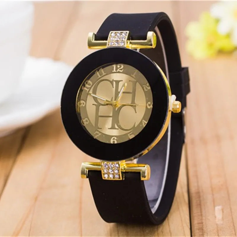 2020 New simple leather Brand Geneva Casual Quartz Watch Women Crystal Silicone Watches Relogio Feminino Wrist Hot sale | Наручные часы