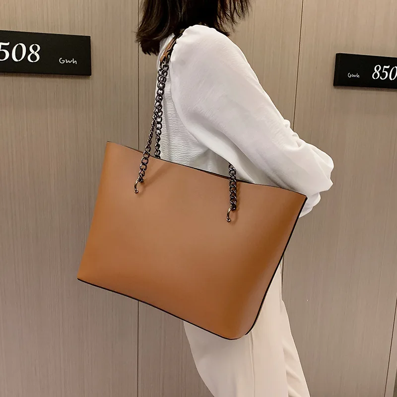 

2020 Women Retro Leather Hand Bag Handbags Ladies Shoulder Bags Female Top-handle Bags Handbags Large Capacity Tote