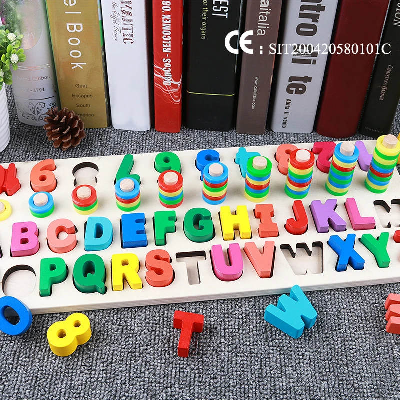 Children's Toys Kids Digital letter Color Cognition Puzzle Baby Early Learning Building Blocks Montessori toys educational toys,board games,building blocks toys,learning puzzle toys,teaching aids toys