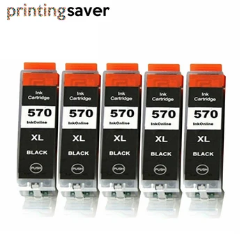 

5x Black Cartridge Replacement for Canon PGI570 PGI-570 PGI 570 XL Ink Cartridge for MG7750 7751 6850 MG7752 7753 Printer