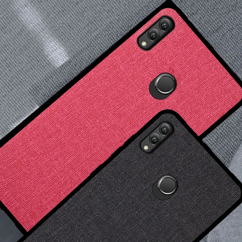 For Huawei Honor View 20 Case Fashion Fabric Back Protective Cover Mate Lite 8S TPU +PC Cloth Leather (E1007) |