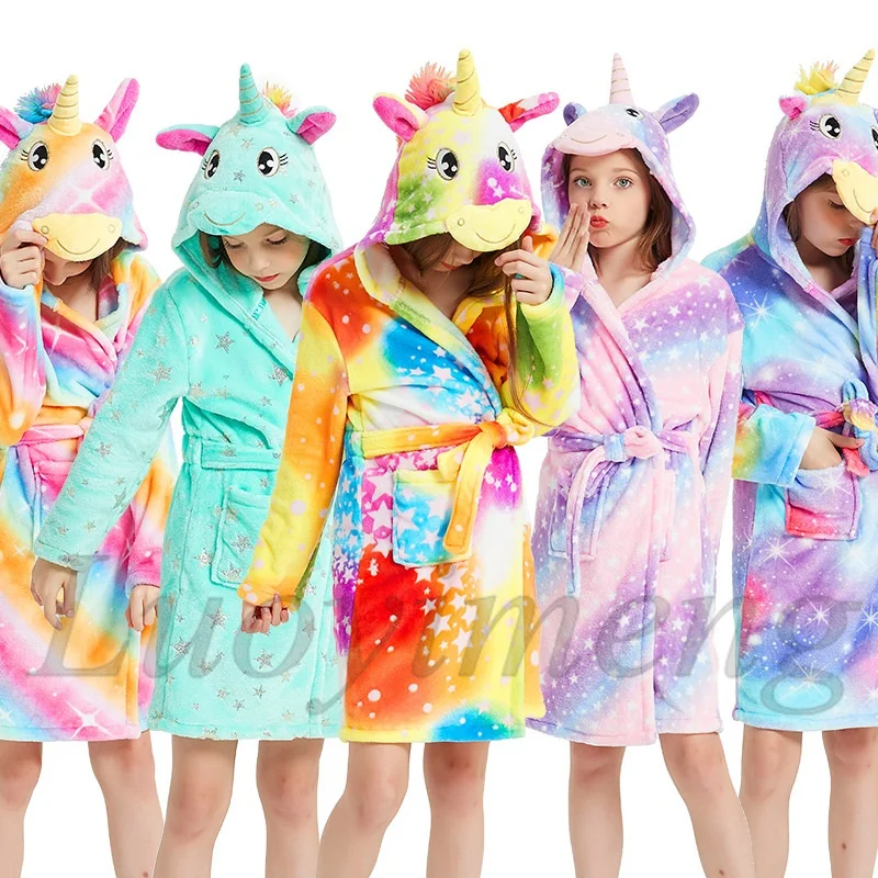 baby unicorn dressing gown