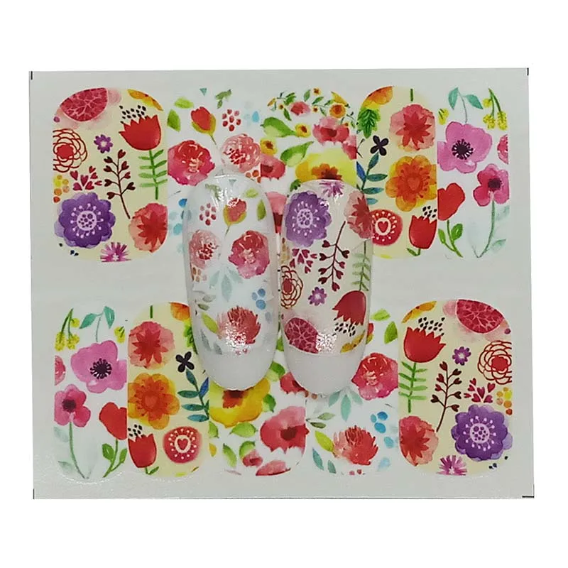 

A03 Embosse Nail Sticker Flower Adhesive DIY Manicure Slider Nail Art Tips Decorations Decals 1pcs