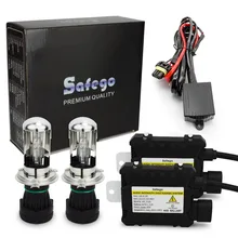 Safego Bi xenon 55w HID kit h4 6000k 8000K 4300K DC 12V 35W hid xenon kit H4-3 H13-3 9004-3 9007-3 hid kit h4 bixenon