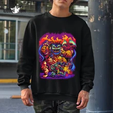 

GHOSTS N GOBLINS Sweatshirt Funny Cartoon Hoodies Women Oversized Harajuku Men Sweatshirt Aesthetic Punk Goth Graphic Hoody Male