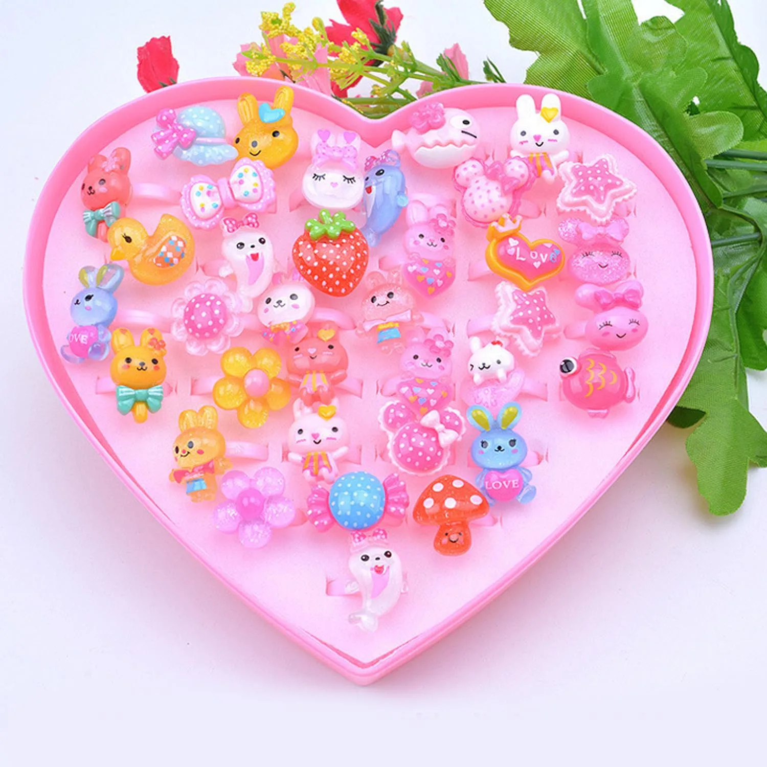 Kids Beauty Toys Cute Crystal Style Earrings Clip on Set for Childrens Dress-up Cosmetic Accessories Girls Princess Cosmetic Toy