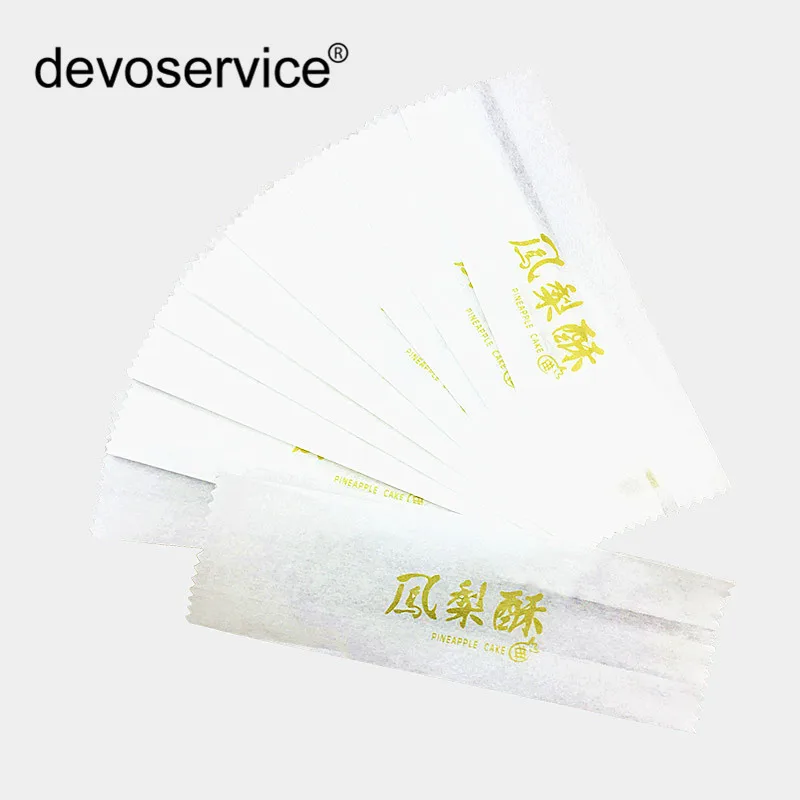 

100PCS/Set Cake Tissue Paper Bags Cake Cookie Candy Wrapping Paper Gifts Packaging Bag For Biscuits Snack Baking Package Three