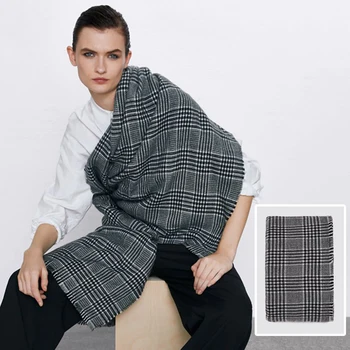 

2019 New Autumn Winter Scarf Women Colorful Plaid Shawl Fashion Warm Soft Long Scarves Casual Imitation Cashmere Shawls