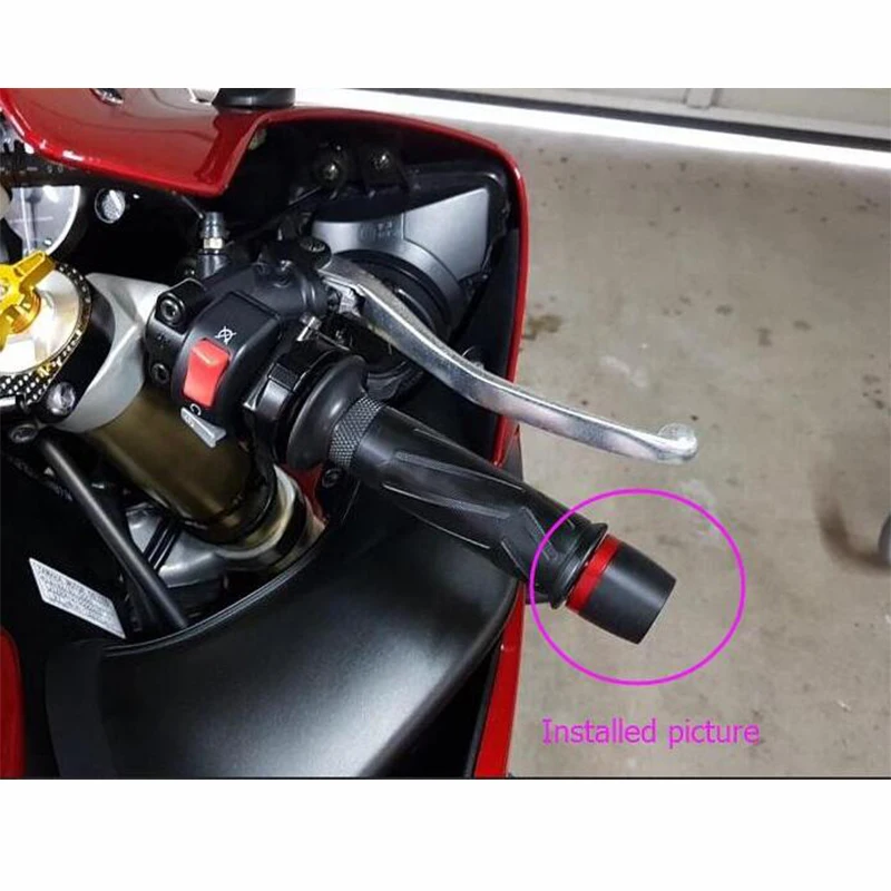 Для Kawasaki NINJA 650R ZX6R Z1000 VERSYS 1000 7/" 22 мм руль мотоцикла противовесы вилка слайдер Ручка Бар концевые ручки