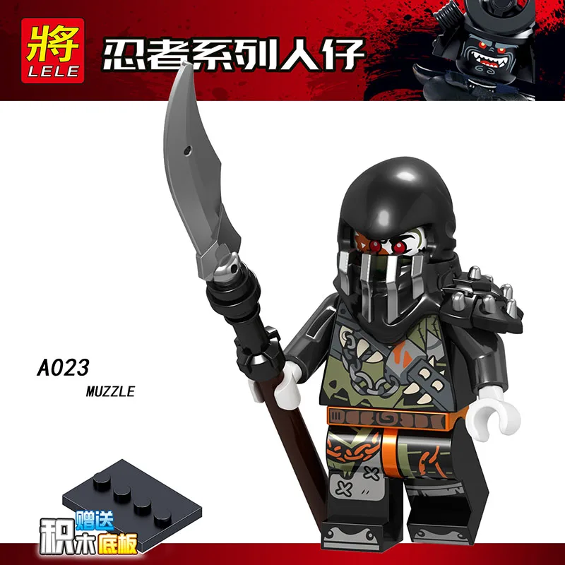 

Single Sale LegoINGlys Ninjagoes Minifigure KAI Zane SKULLBREAKER MUZZLE COLE Bricks Building Blocks Collection Toys Boys Gifts