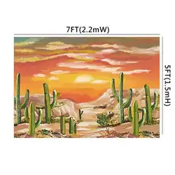 HUAYI тропический задний фон пустыня фотография Фон вечерние баннер, домашнее украшение плакат обои поставки W-3484