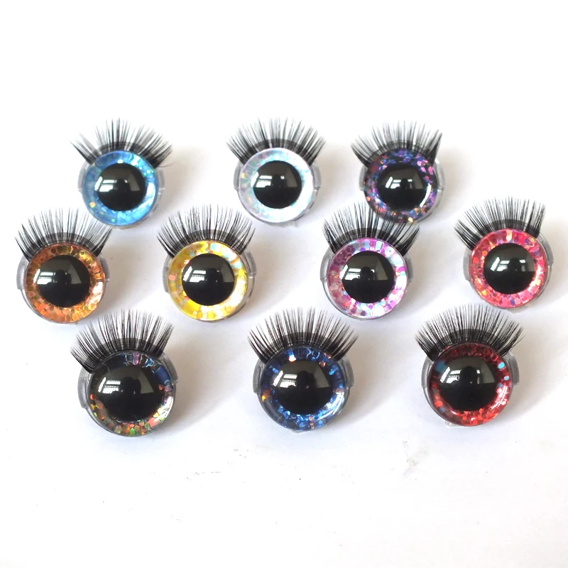Brinquedo de Segurança Olhos + Cílios para Amigurumi de Alta Qualidade! Misturada Crochê Animal Enchido 20mm 3d Cor 1 Brinquedos e hobbies