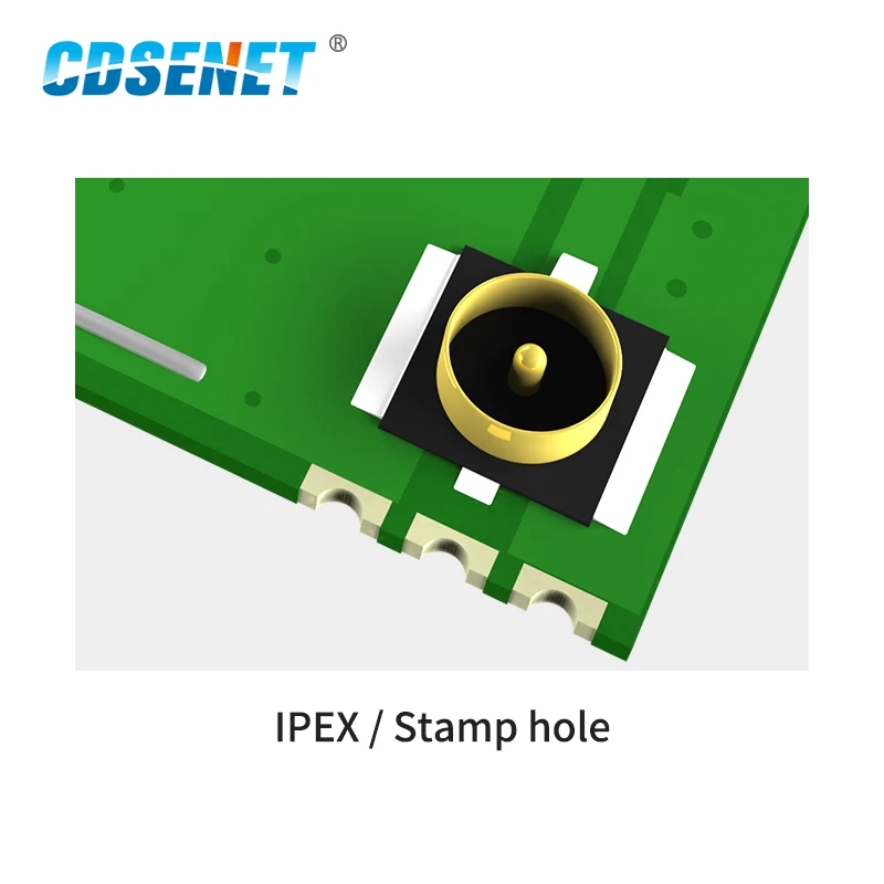 Радиочастотный модуль CMT2300A SPI 433 МГц 470 CC1101 20dBm FSK MSK IPEX Stamp Hole FEC CDSENET E49 400M20S