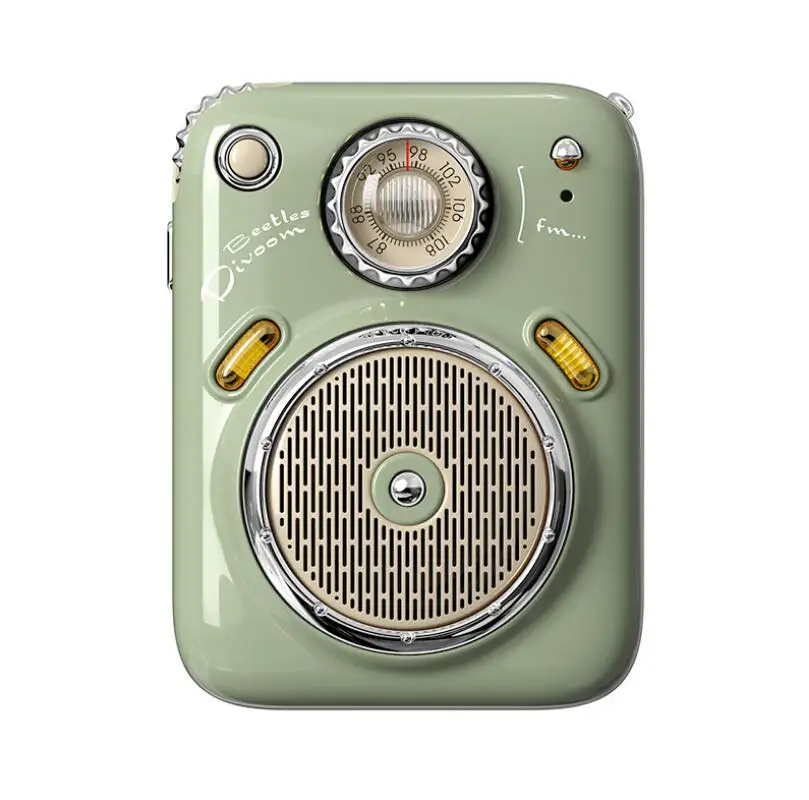 Xiaomi YouPin Divoom Beetle Retro FM Bluetooth Elvis Audio Radio Girlfriend Birthday Gift Portable Outdoor Waterproof - Цена: 5 118,67 руб.