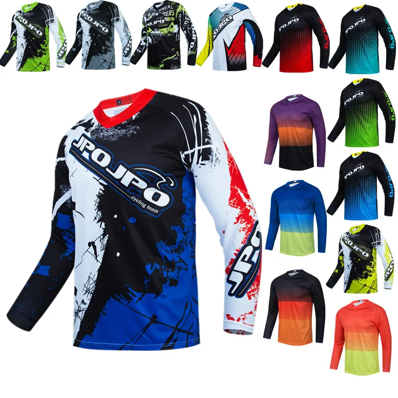Weimostar Blue Mens Downhill Mtb Cycling Jersey Enduro Mountain Bike Jersey Top Offroad Dh Bmx Motocycle Jersey Abbigliamento Da Corsa