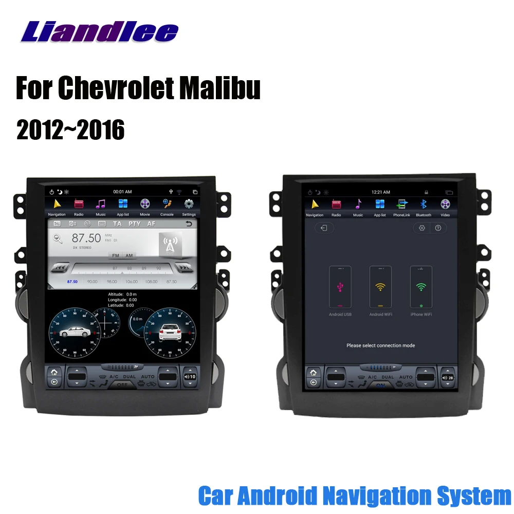 Liandlee Android для Chevrolet Malibu 2012~ стерео автомобильный Tesla вертикальный экран Carplay BT gps-навигатор карта камера медиа