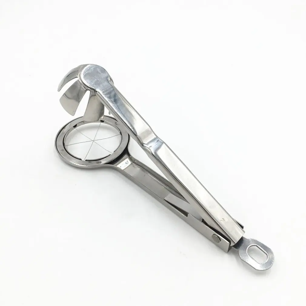 Приспособление для нарезки яиц из нержавеющей стали, приспособление для нарезки яиц, 6 секций, нож для пирсинга, нож для резки пищевых продуктов, щипцы для резки металла, домашние Кухонные гаджеты