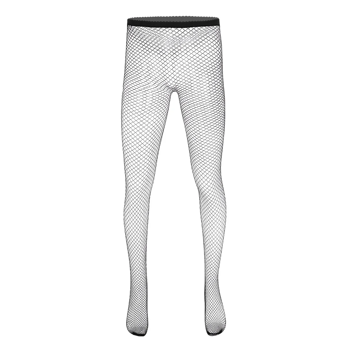 Men's Pantyhose Sexy Underwear Exotic Fishnet Tights See Through Sheer Elastic Slip Stockings Plus Size Men Gay men stockings,mens pantyhose