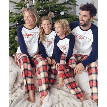 

Lattice Pajamas Christmas 2020 New Year Father Son Mother Daughter Kid Family Matching Men Women Child Clothes Set Deer Print