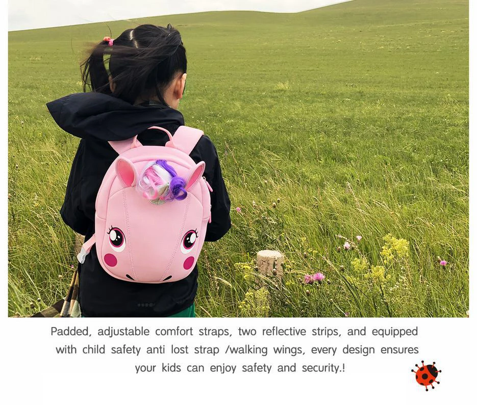 3D Cartoon Super Cute Unicorn School Bag