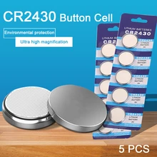 5 piles bouton de montre CR2430 DL2430 BR2430 ECR2430 pile au Lithium pour jouet calculatrice montre horloge