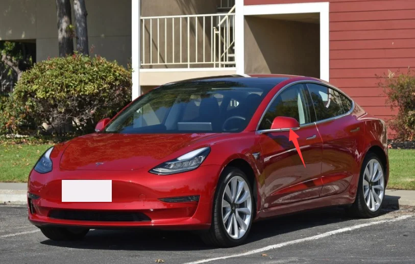 Высокое качество для Tesla model3 модель 3- Настоящее карбоновое волокно зеркало заднего вида крышки боковые зеркала Стайлинг автомобиля