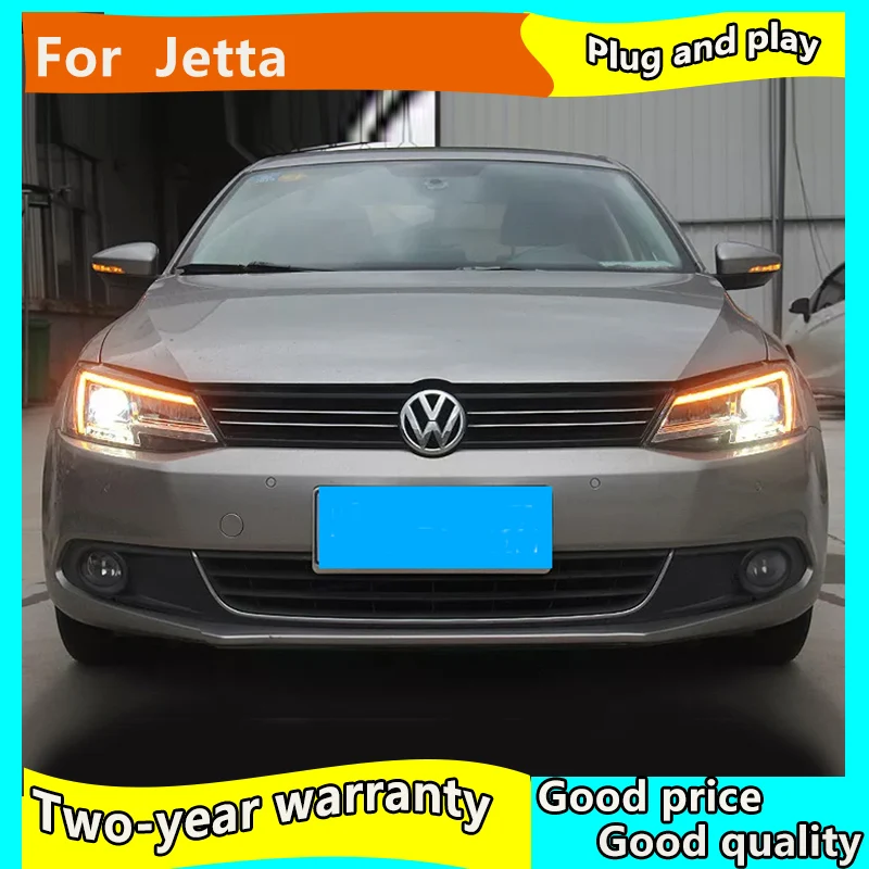 KOWELL автомобильный Стайлинг для vw 2012- jetta светодиодный фары для VW jetta MK6 все светодиодные передние фары Би-светодиодный объектив фары