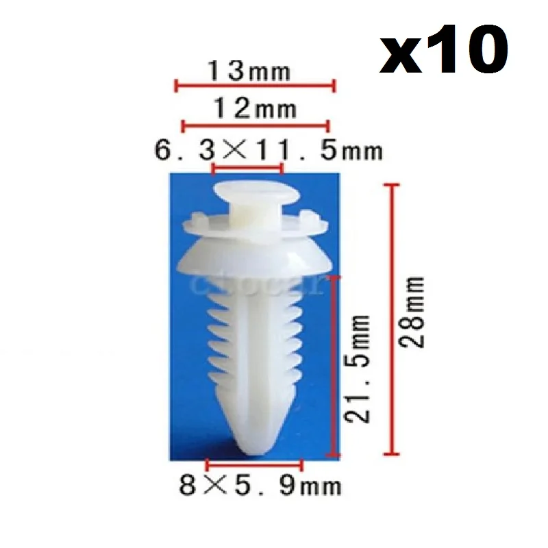 

10pcs OE Nylon Door Panel Clip Retainers Fit For FORGM Truck (6x12x20x8mm) 15545202