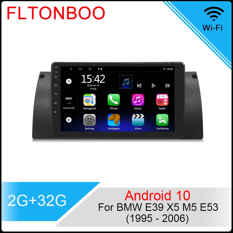 9 дюймовый full touch Android 10 автомобильный радиоплеер для bmw E39 X5 M5 E53 Canbus bluetooth рулевое